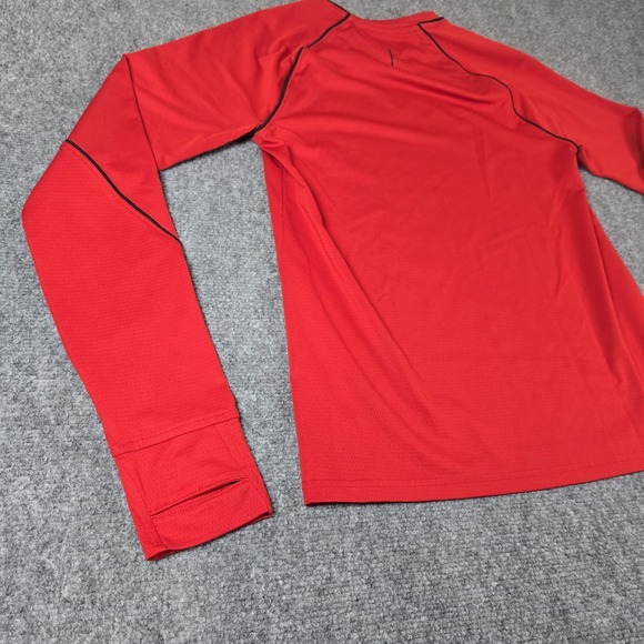 Sports Illustrated Red Long Sleeve Athletic T Shirt Mens Size S Moisture Wicking - Picture 10 of 13